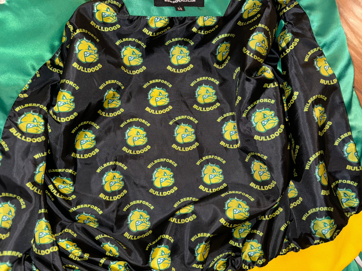 Wilberforce University (WU) - Green Satin Jacket
