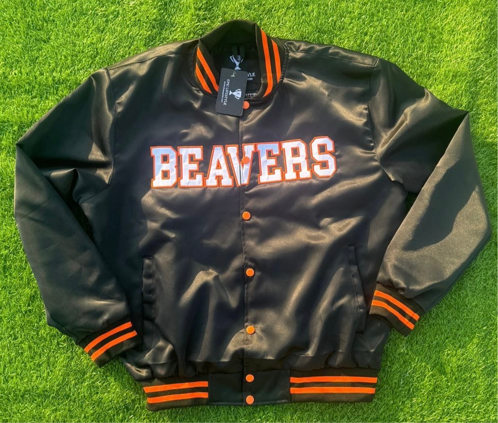Beavercreek Beavers Satin Bomber Jacket