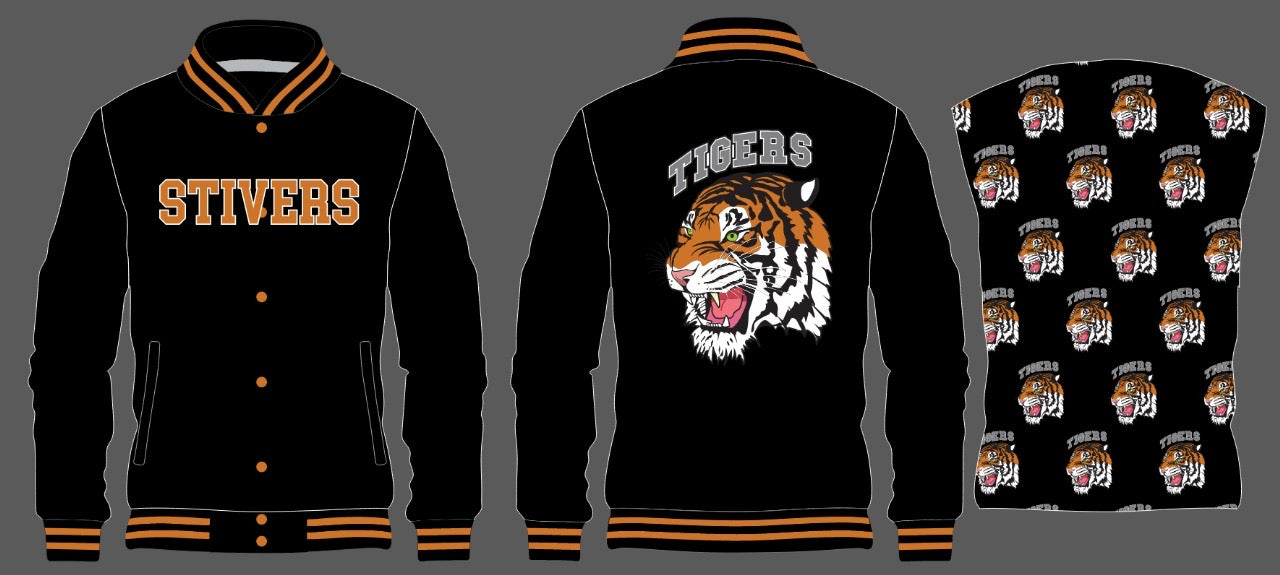 STIVERS TIGERS Satin Bomber Jacket