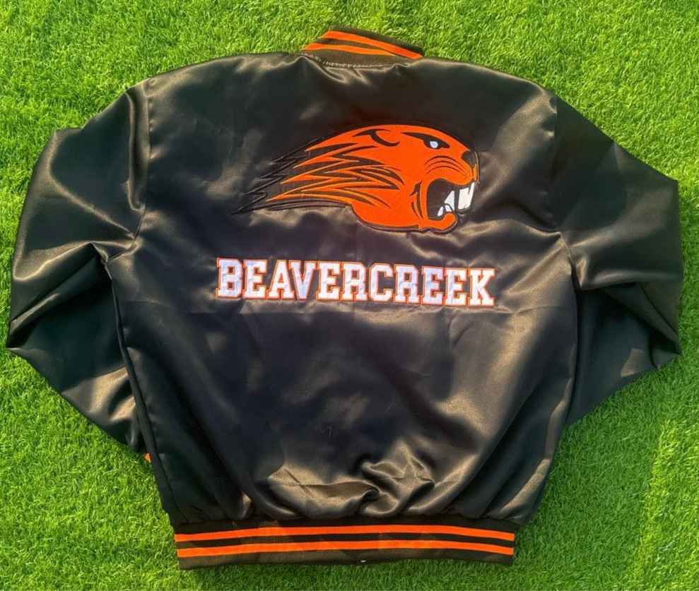 Beavercreek Beavers Satin Bomber Jacket