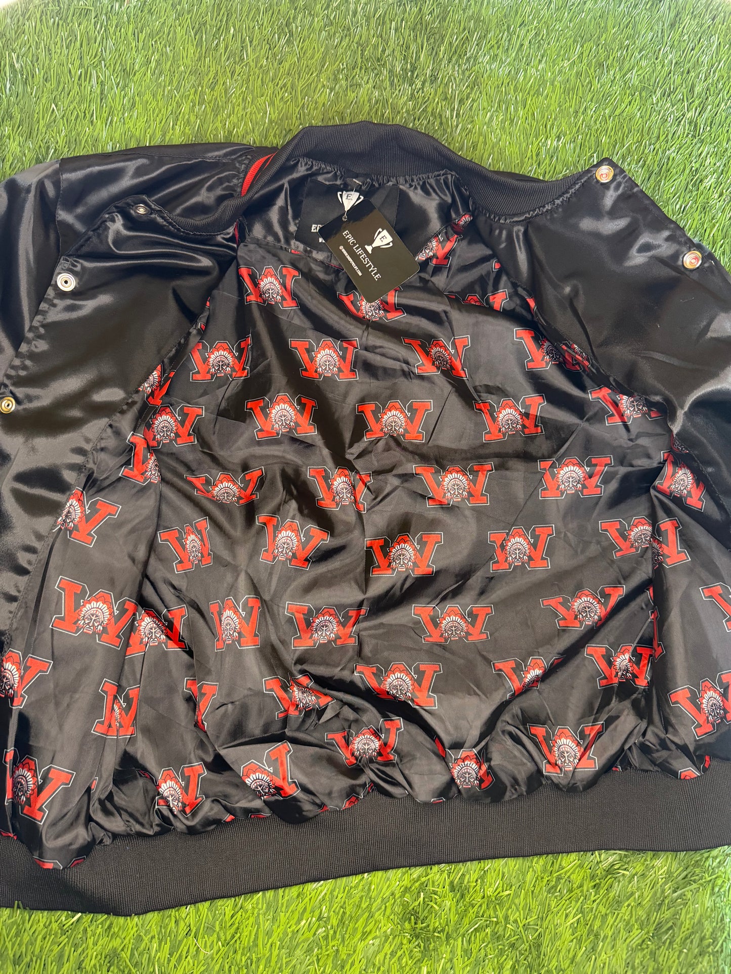 Wayne Warriors Satin Bomber Jacket