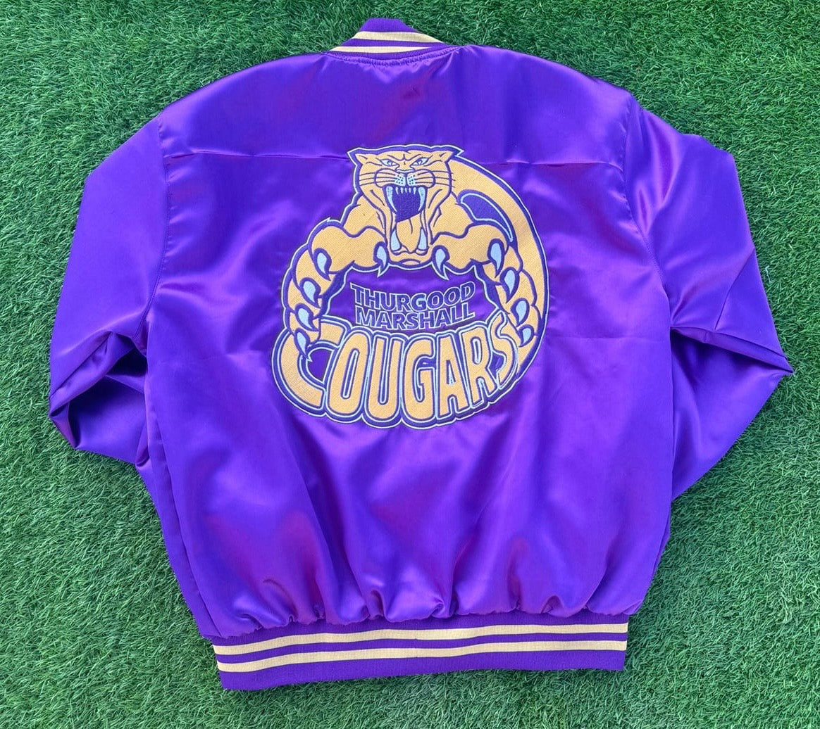 Thurgood Marshall Cougars Satin Bomber Jacket