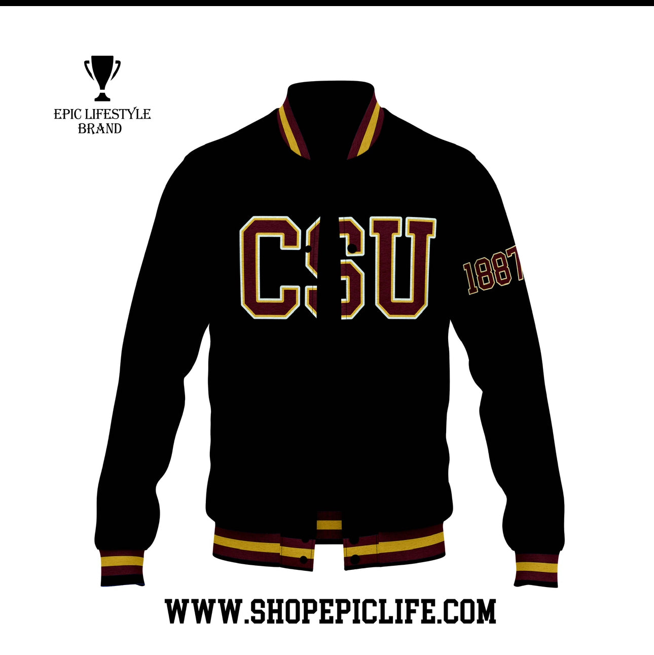 Central State University - BLACK SATIN JACKET