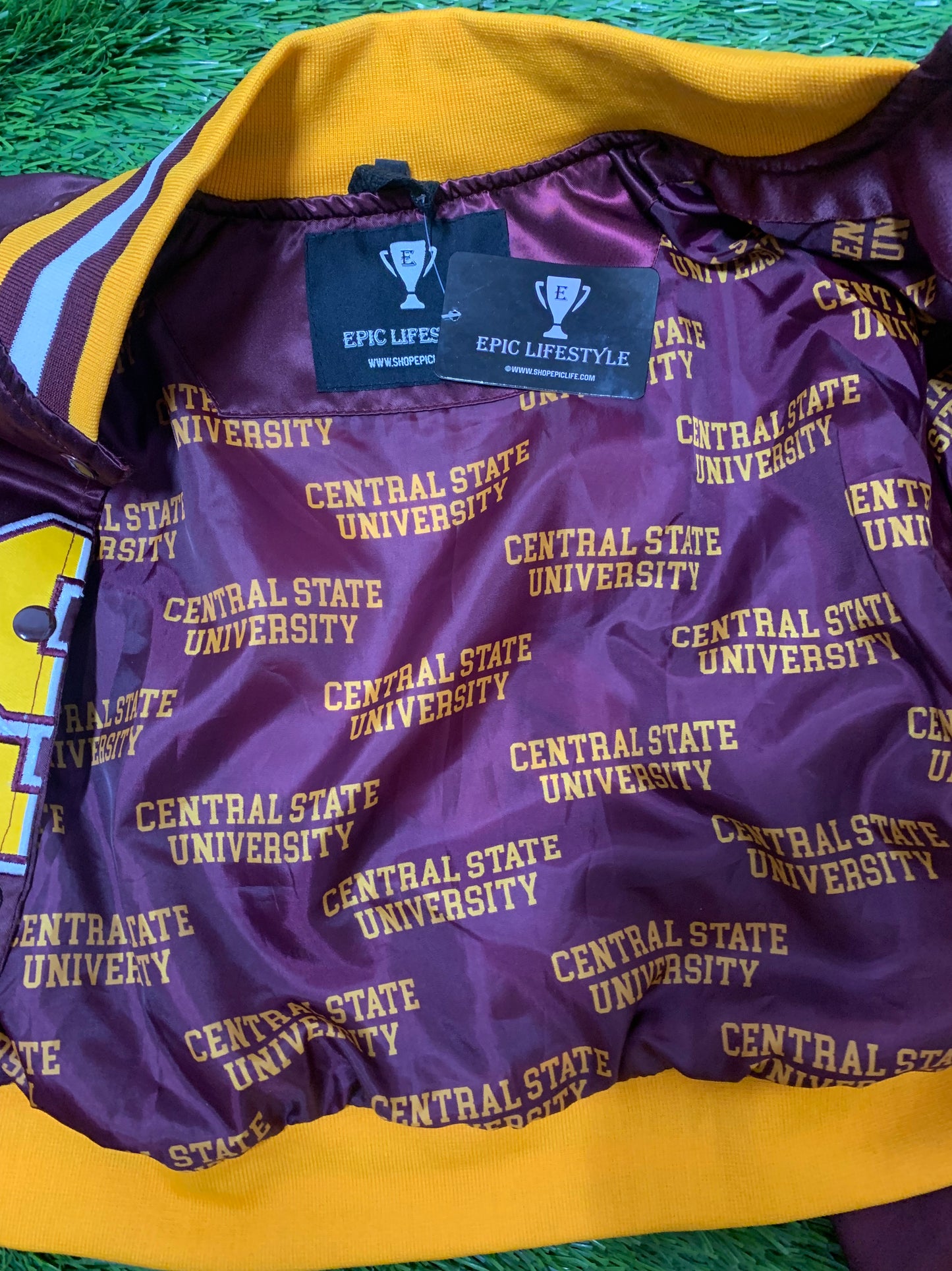 Central State University Custom Satin Bomber Jacket