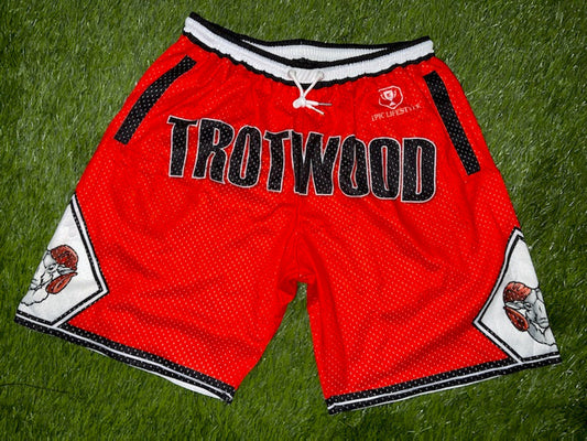 Trotwood Rams Basketball Shorts - Red